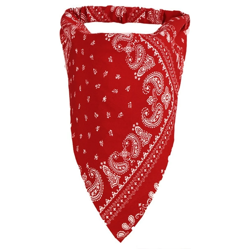 Женский эластичный шарф в стиле бохо повязка на голову треугольный Цветочный