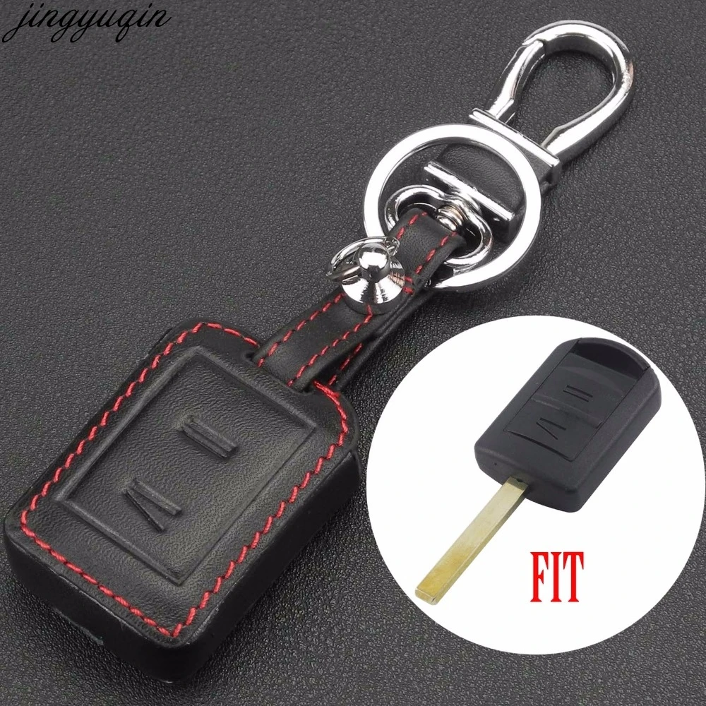 Replacement Leather Car Key Case Fob Cover For Vauxhall Opel Corsa Agila Meriva Combo 2 Buttons Remote Shell Holder|Футляр для