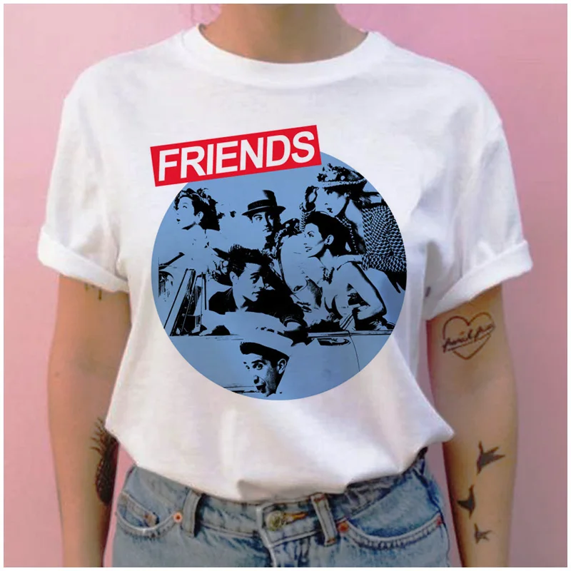 816 friend tv show women t shirt harajuku cartoon grunge streetwear tshirt summer femme clothes t-shirt Printing tops shirts - Цвет: 816