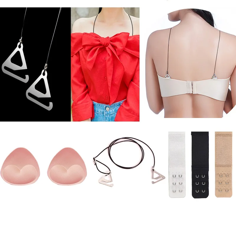 Бюстгальтер с невидимой пряжкой удлинитель для груди чашками пуш ап|аксессуары