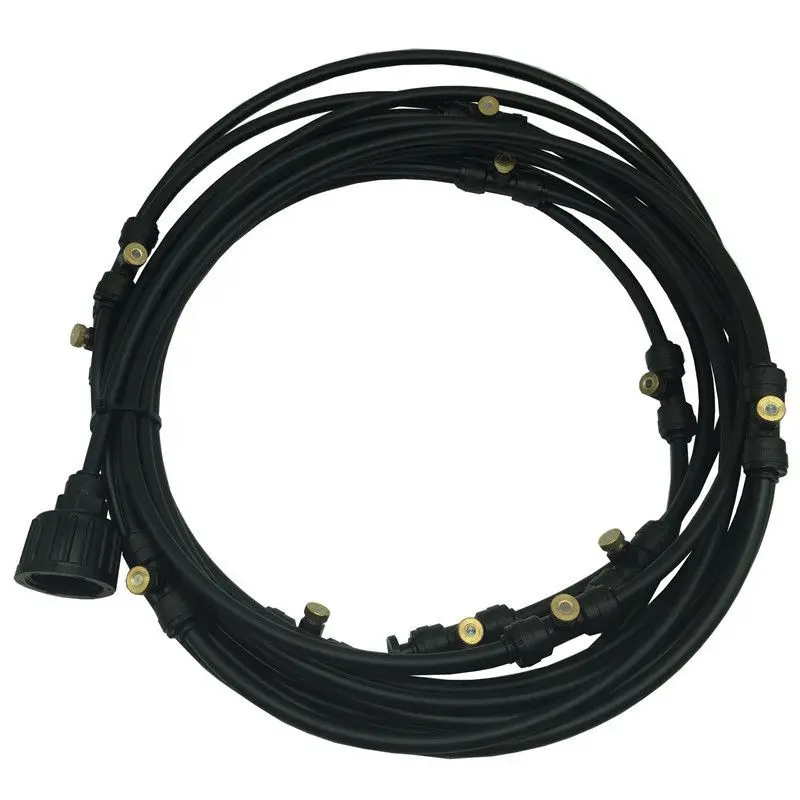 

6/9/12/15/18m Tap Water Pressure Water Sprayer Garden Fog Spray Set Low Pressure Atomization System Patio . Cooling Misting Kits