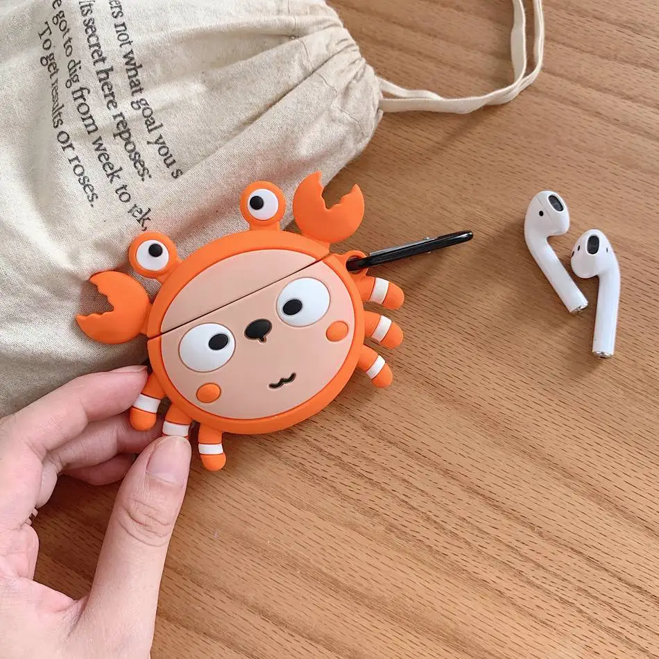628 3D единорог чехол для наушников Airpods 2 чехол силиконовый рис крышка шарика для Airpods 1 чехол для наушников кольцо ремень - Цвет: 628