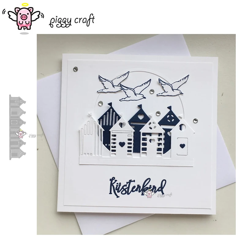 

Piggy Craft metal cutting dies cut die mold Love house decoration Scrapbook paper craft album card punch knife art cutter die