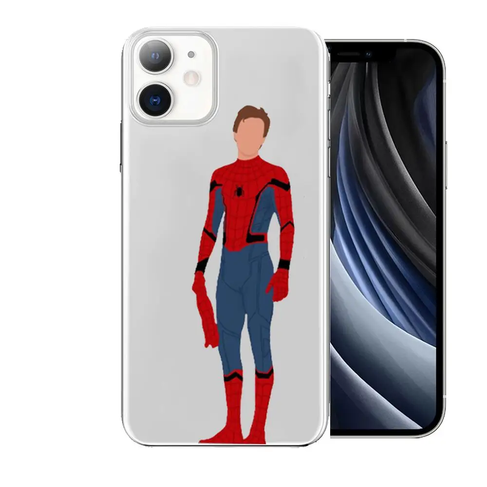 Чехол в стиле аниме для iphone 13 11 pro max 12 8 7 6 s XR PLUS X XS SE 2020 mini Transp | Мобильные телефоны и