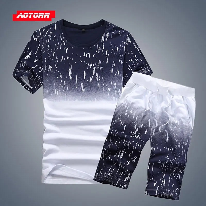 Спортивный костюм мужской из 2 предметов повседневная спортивная одежда с