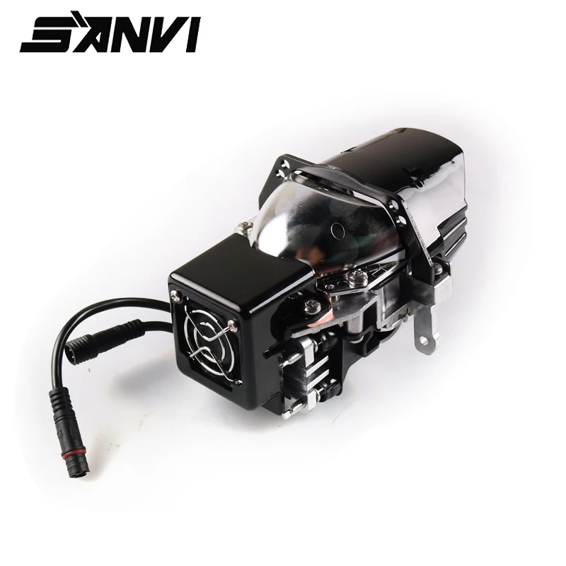 Sanvi Newes 2,5 дюйм(ов) Bi светодиодный лазерный проектор линзы фары 12V 5500k 100W авто светодиодный проектор фары автомобильных фар модернизация