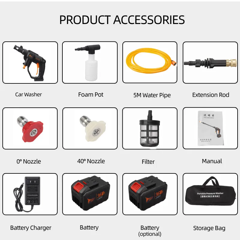 Мойка Автомобильная Audew 300 Вт 22500 мА ч беспроводная для аккумулятора Makita 18 в |