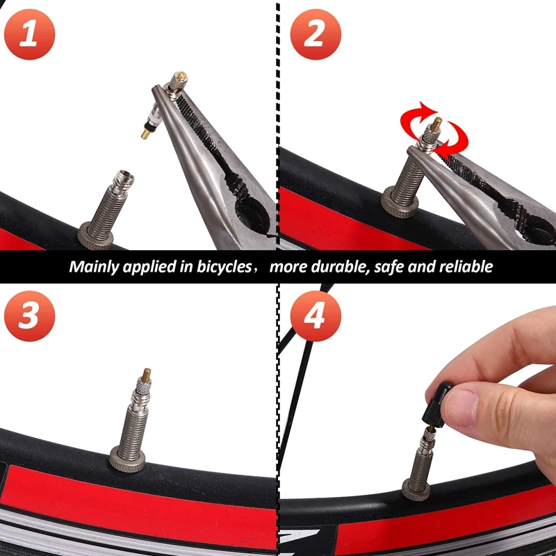 

New 10 Pieces Valve Core Bike Replacement Tubeless Core for Tubeless Road MTB Bike,Bicycle Accessories