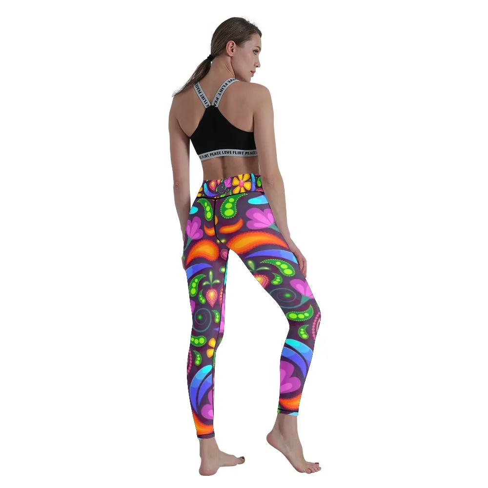 

Digital Printed Yoga Pants Women's Sports Fitness Pants Women's Stretch Leggings Nine-point Pants Leggings Women's Sports Pants