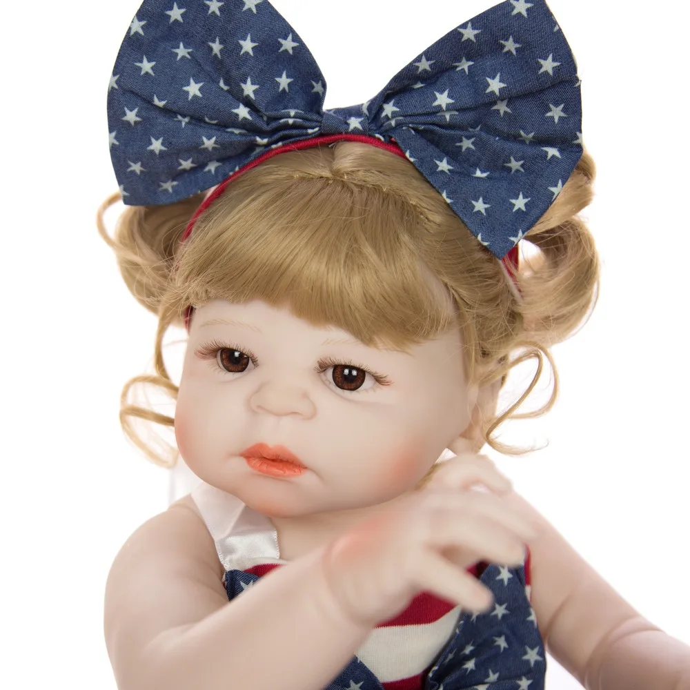 Blonde Girl alive bebes reborn baby полное Силиконовое боди куклы игрушки для детей подарок 22