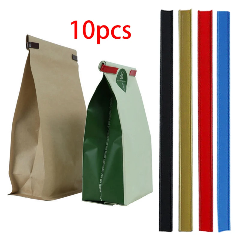 

Self-Adhesive Tin Ties Reusable Kitchen Storage Food Snack Seal Sealing Bag Clips Sealer Clamp Plastic Tool Kitchen Accessories