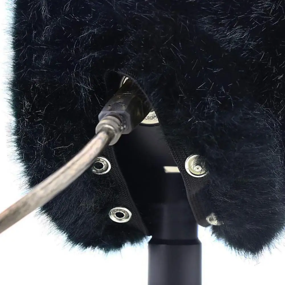 Furry Windscreen Muff Microphone Windshield Wind Cover Customized Pop Filter for Blue Snowball iCE Mic |