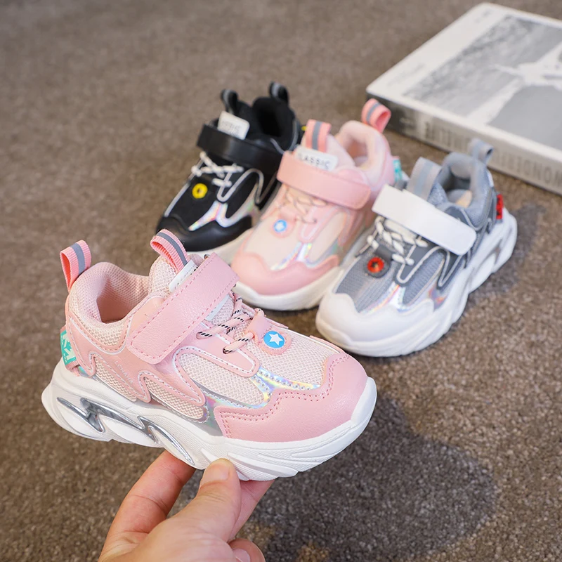 

Детские повседневные кроссовки для мальчиков и девочек, дышащая Спортивная обувь для малышей, детская обувь, детские кроссовки, размер 21-30