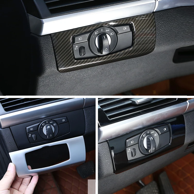 Автомобильная рамка для переключателей крышка Накладка BMW X5 X6 E70 E71|Лепнина