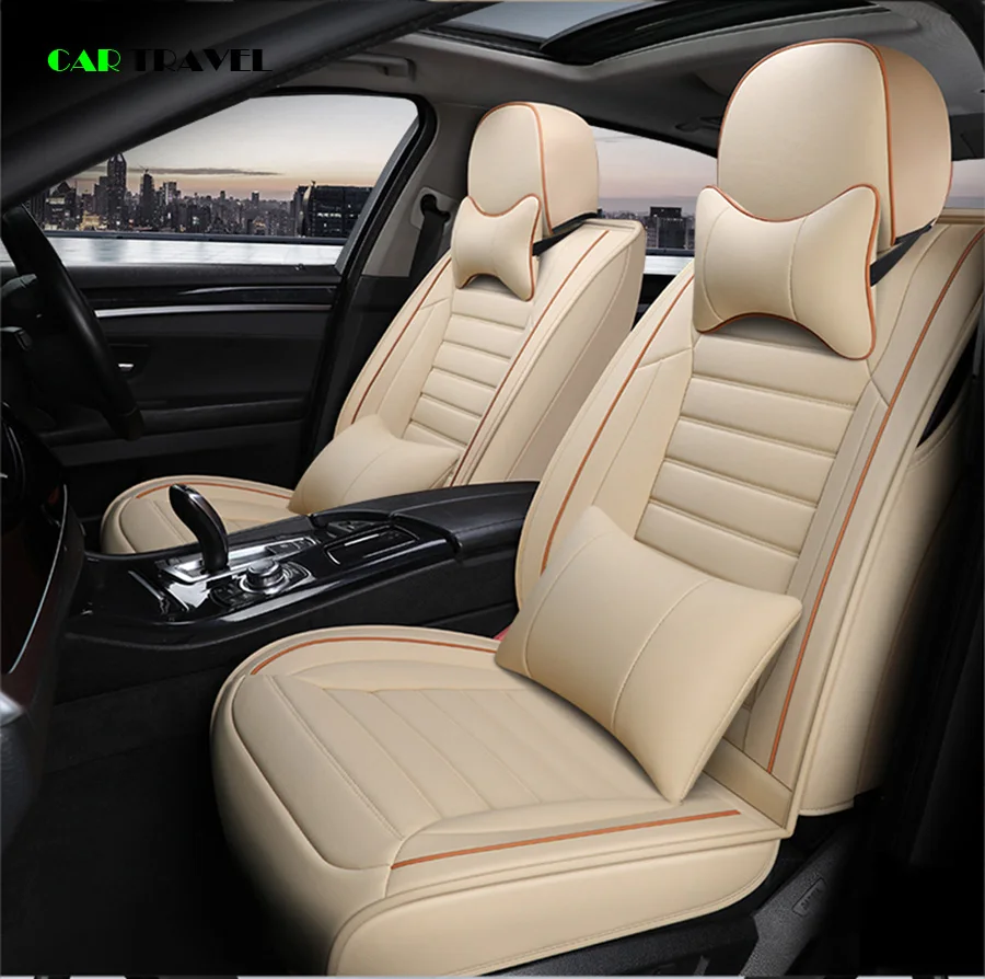 Кожа авто чехлы на сиденья для peugeot 206 3008 2008 307 507 508 кіа cerato Chevrolet Orlando mitsubishi lancer автокресла