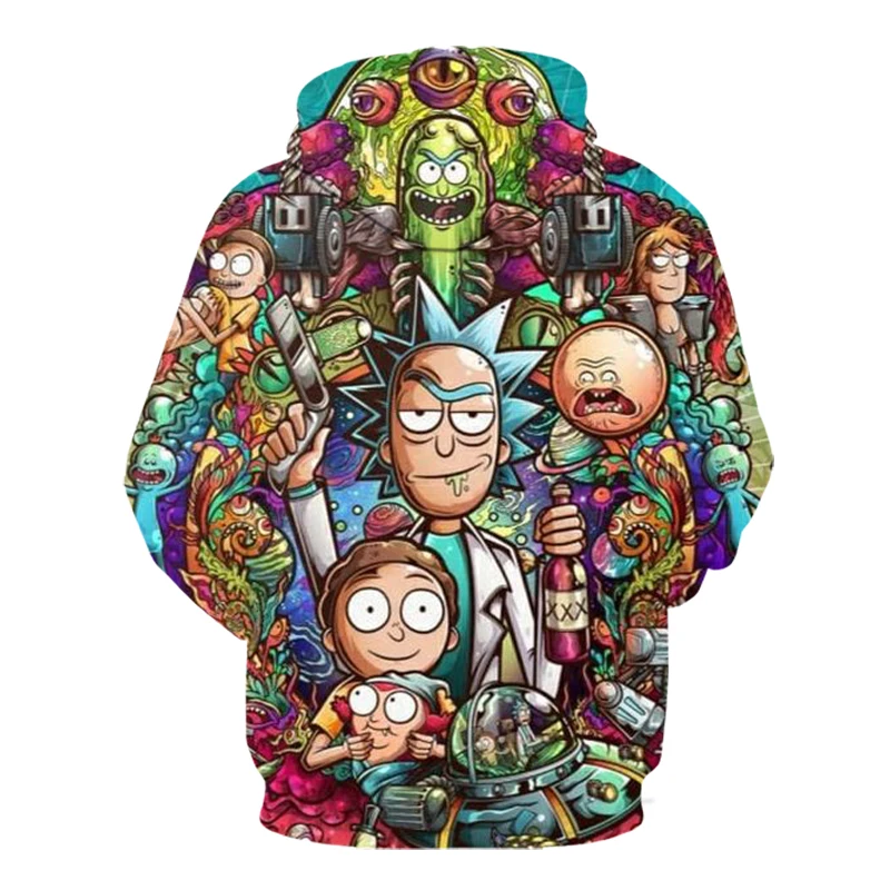 Rick and Morty толстовки от jml2 Art 3D унисекс Мужские брендовые толстовки худи комиксов Повседневный Спортивный костюм пуловер Прямая поставка уличная
