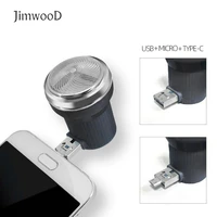 jimwood portable mini electric shaver razor travel camping usb type c iphone mobilephone rechargeable beard hair removal trimmer