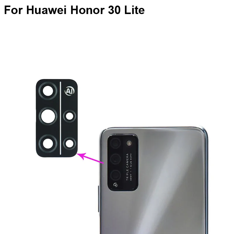 Протестировано новое для Huawei Honor 30 lite задняя камера стеклянная крышка объектива