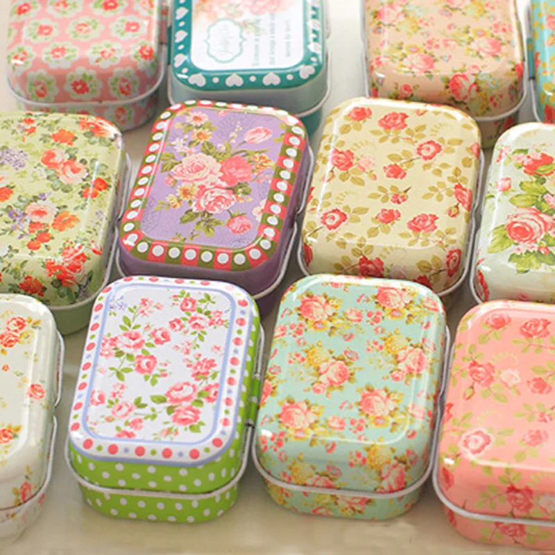 1 шт. Портативный Винтаж мини небольшой металлический квадрат конфеты Монета