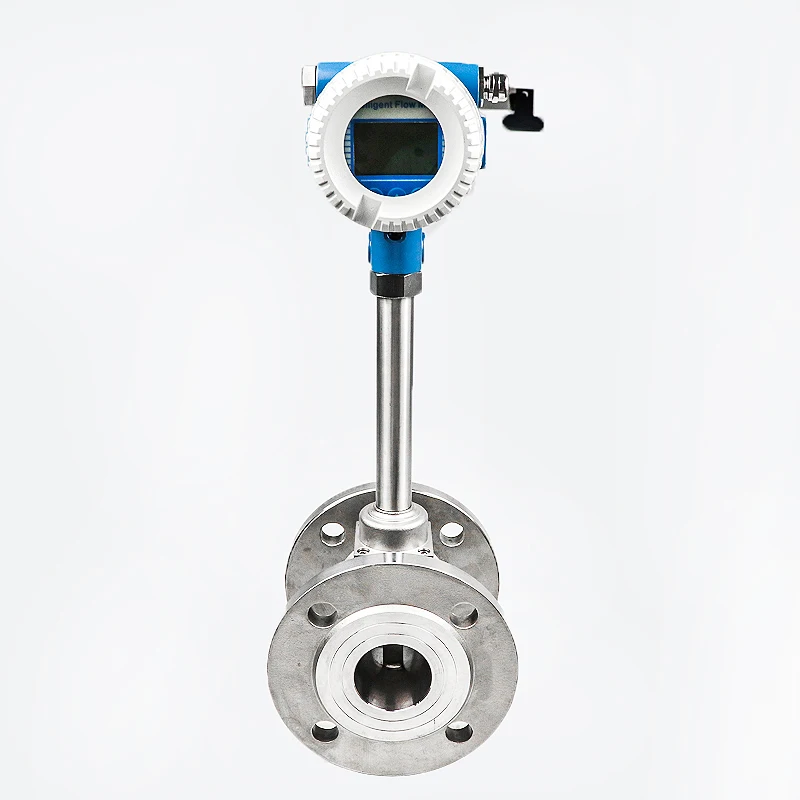 DN50 pulse gas vortex flowmeter steam compressed air liquid natural metering DC24V without display | Инструменты