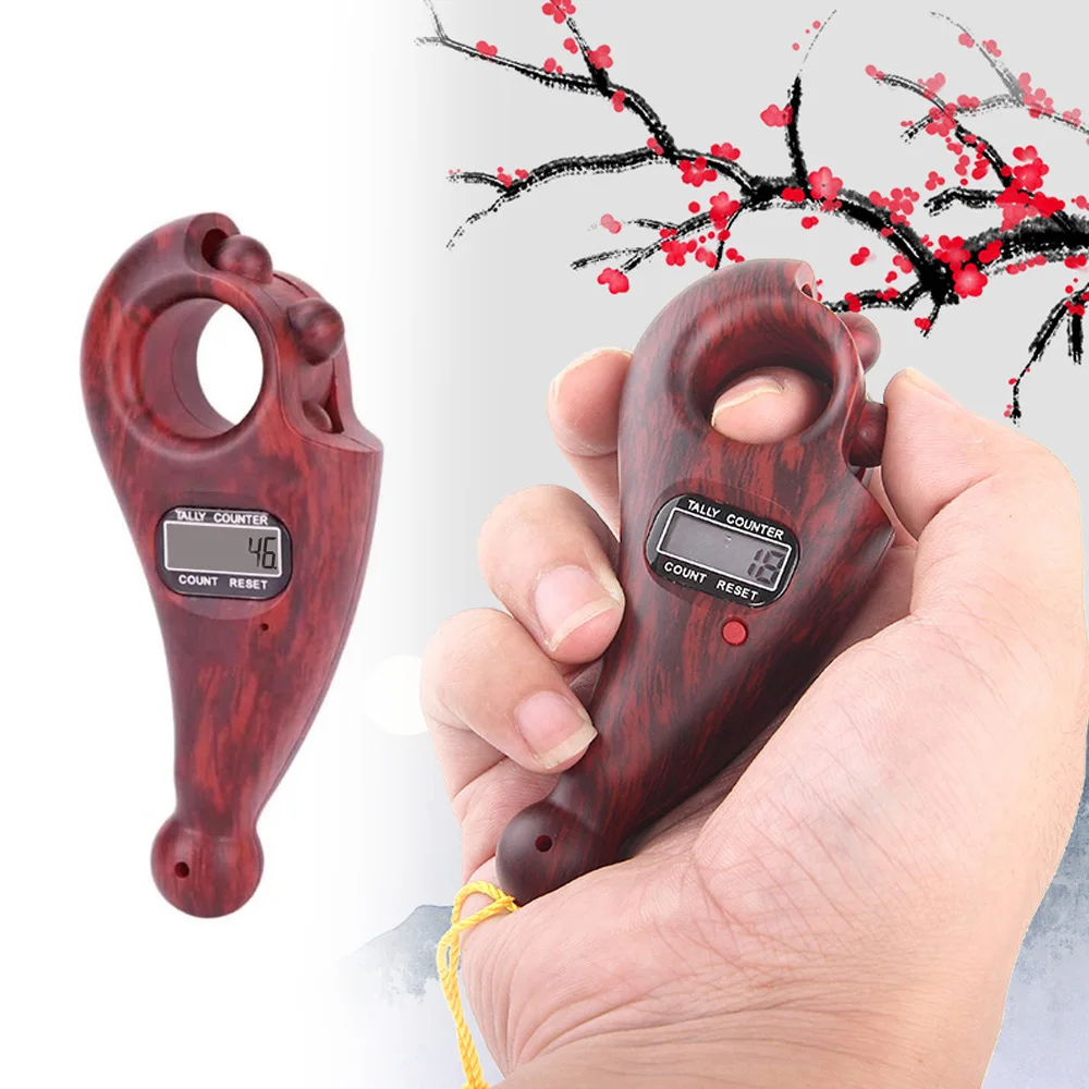

New Handheld Digital Beads Counter Finger Game Toy Turn Off Memory Function Finger Decompression Relaxation Tool For Meditation