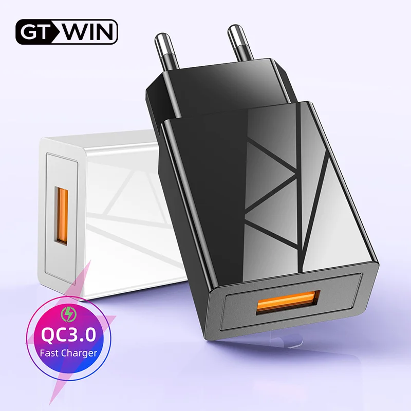 Универсальное зарядное устройство USB GTWIN Quick Charge 3 0 быстрая зарядка 18 Вт настенное