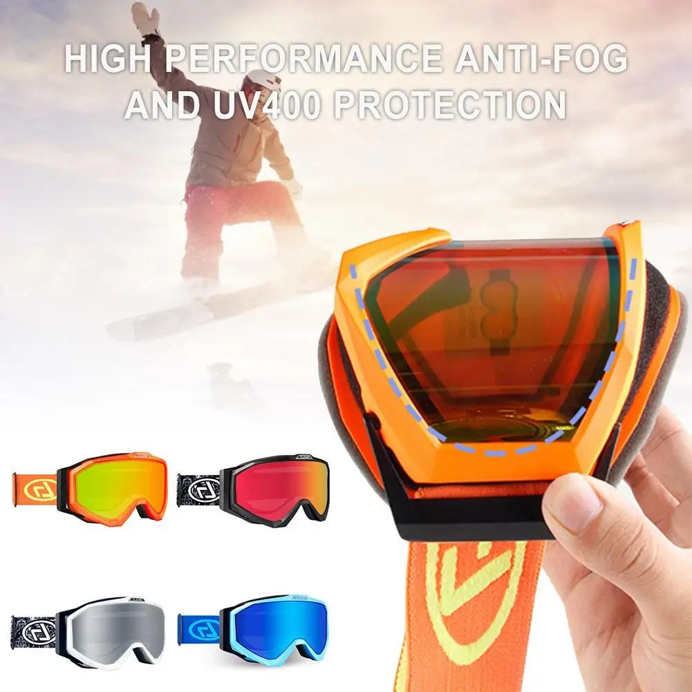 

Ski Glasses Male Female Plated Ski Goggles Double Anti-fog Cola Card Myopia Ski Accessories For Outdoor Sports Equipment