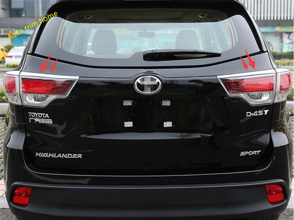 Lapetus переоборудование экстерьера комплект подходит для Toyota Highlander KLUGER- хром задний свет бровей чехол с полосками отделка