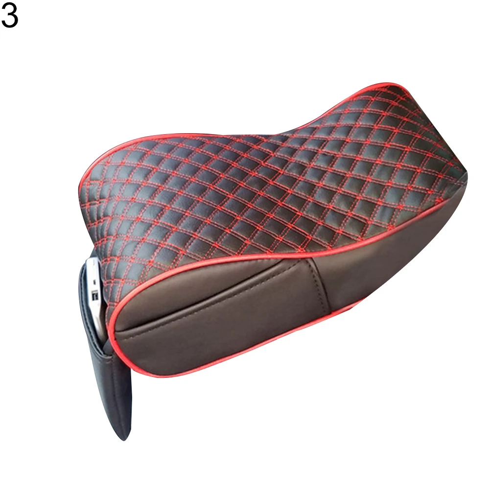 

Stylish Car Central Console Armrest Box Soft Heighten Pad Cushion with Pocket