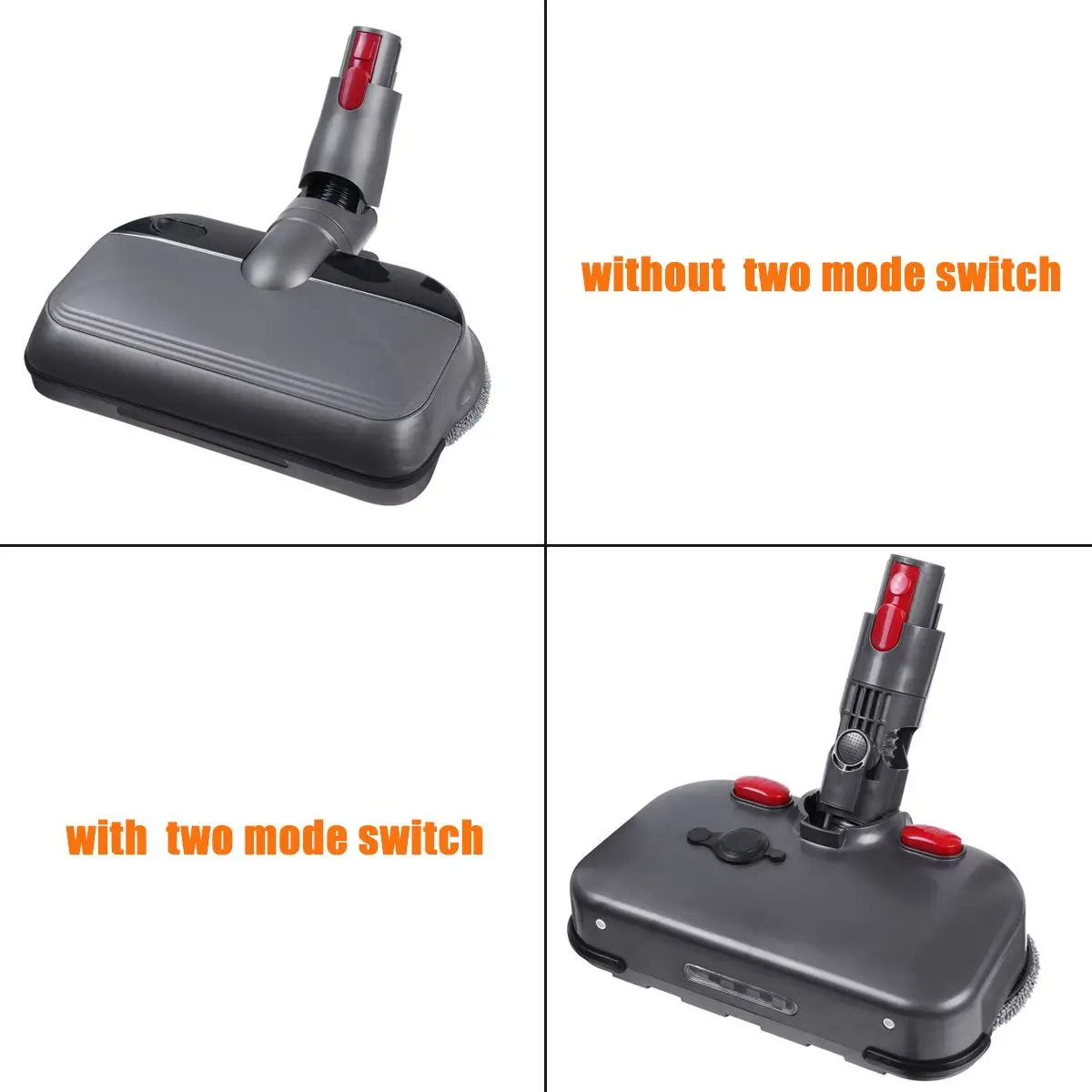 

Electric Wet Dry Mopping Head with LED Light for V7 V8 V10 V11 Replaceable Parts with Mop Head Mop Pads Water Cup