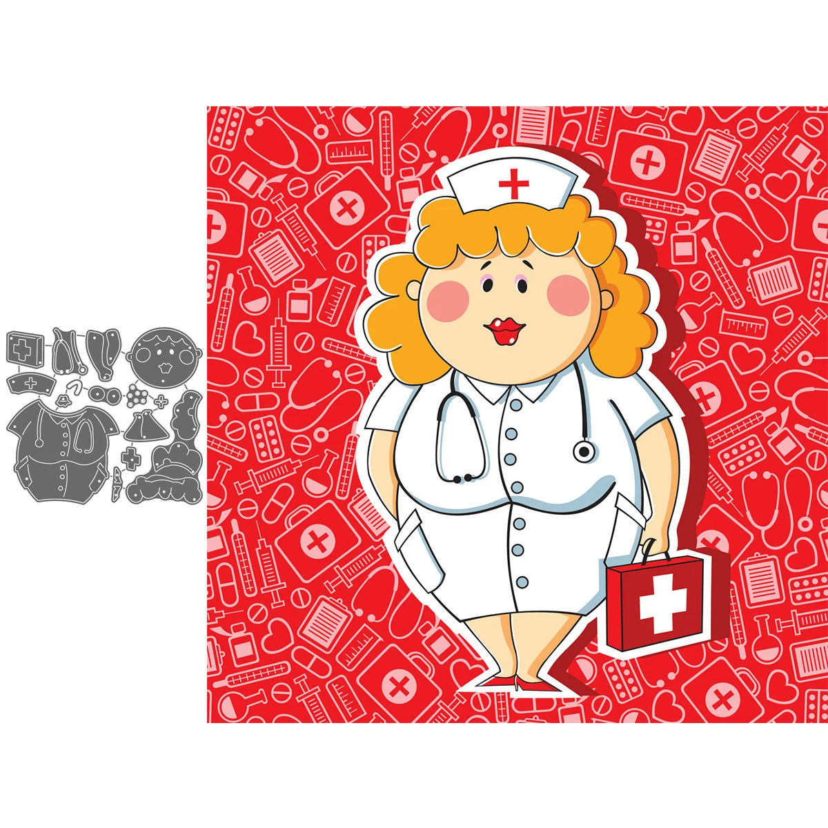 

Cute Doctor Metal Craft Dies Cutting For Diy Scrapbooking Paper Stencils New Embossing Dies 2021