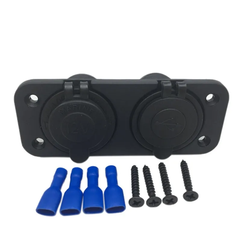 12V гнездо для автомобильного прикуривателя адаптер разветвитель на мотоцикл