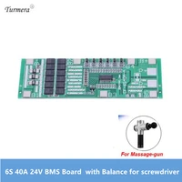 6s 40a 22v 24v bms board battery protection board with balanced for massage gun tools screwdriver solar lighting integrated bms