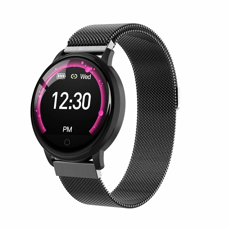 black steel Новинка SENBONO Smartwatch водонепроницаемый монитор кровяного давления сердечного ритма фитнес-трекер для мужчин и женщин Смарт-часы для IOS Android - Цвет: black steel