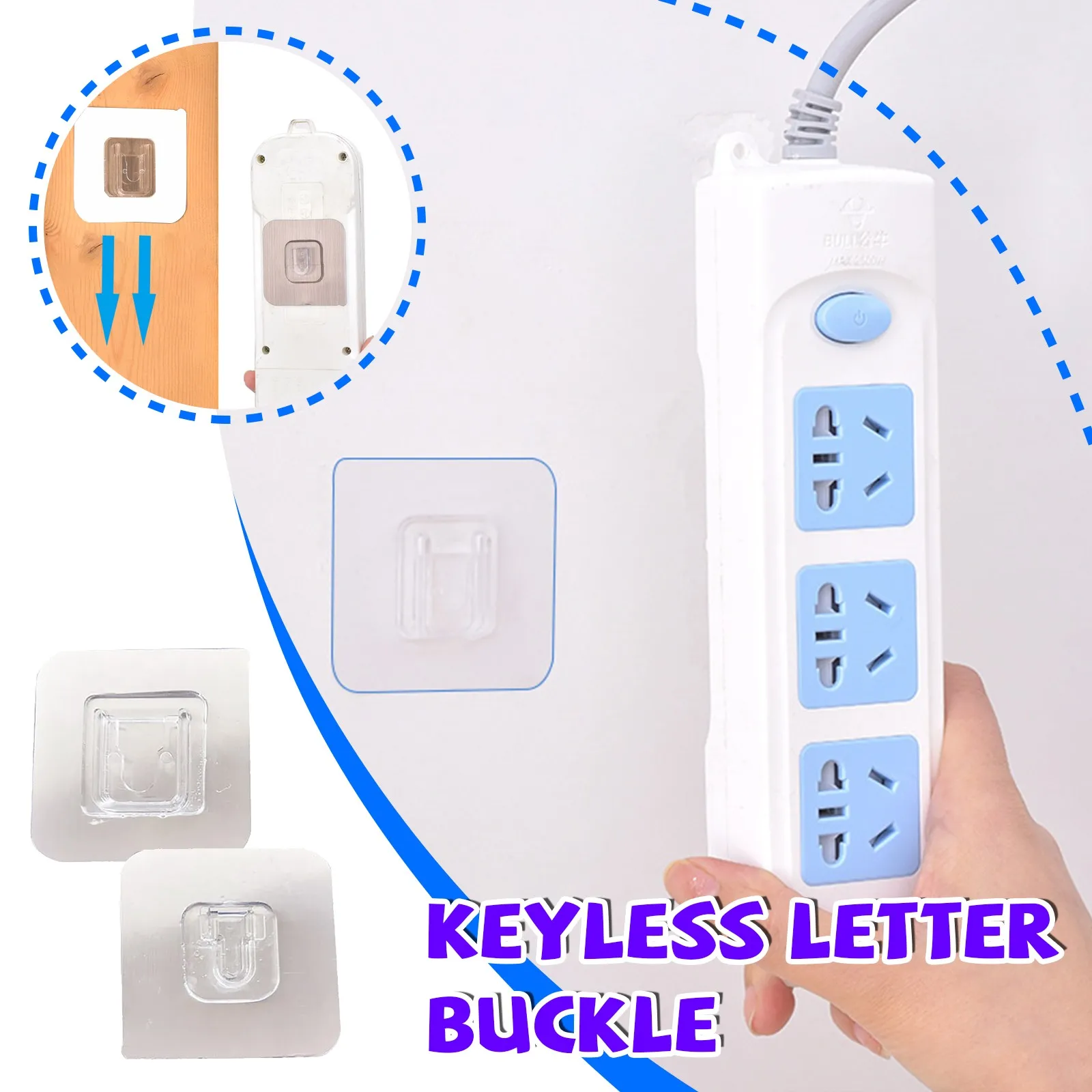 

Double-sided Adhesive Wall Hooks Storage Tools Wall Mounted Hooks For Kitchen Bathroom Living Room Adhesive Wall Hooks Storage