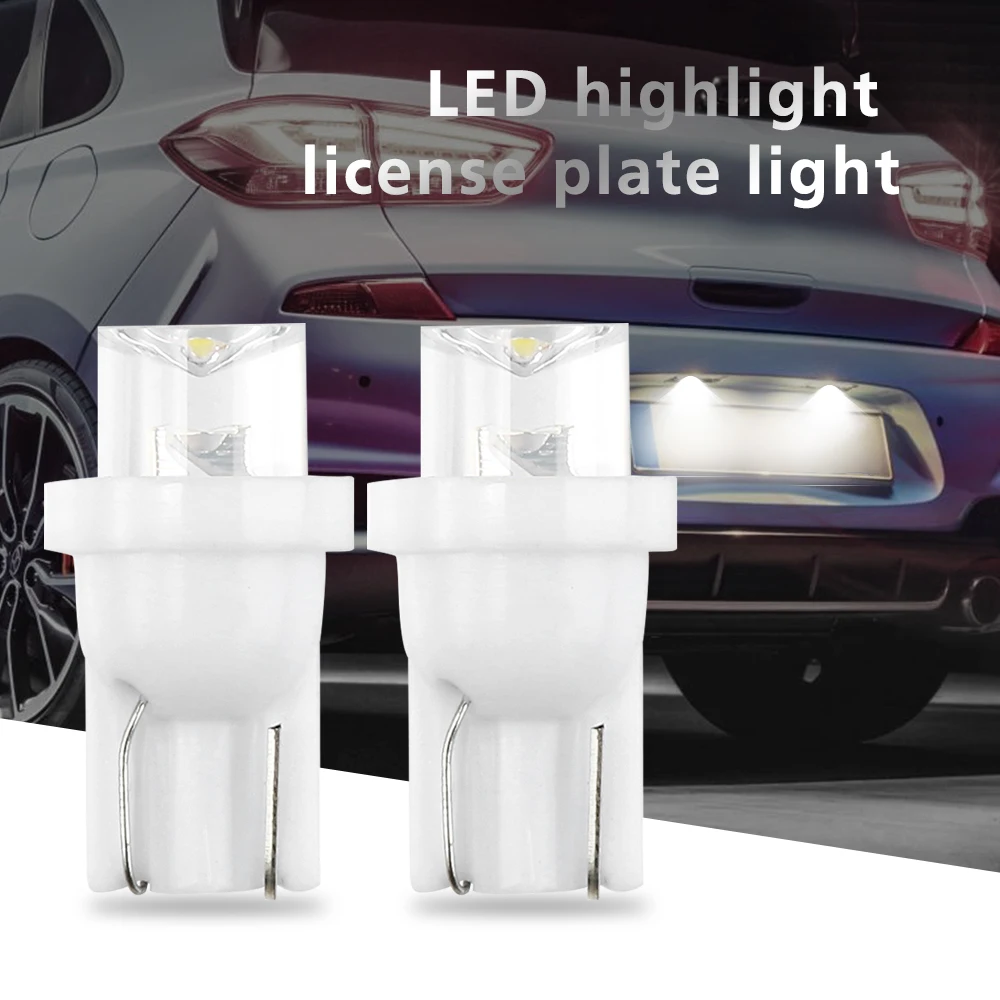 

T10 5630 2SND Led Wedge Bulb Auto Dome Reading Car Light Sidemarker Sidelight Parking Lights 360 degree concave head white light