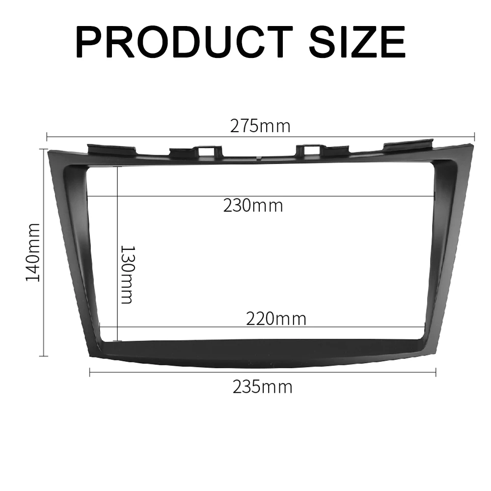 9 INCH Radio Fascia fit for SUZUKI SWIFT 2012 Stereo Panel Dash Refitting Installation Mount Trim Kit Double Din Frame Bezel | Автомобили