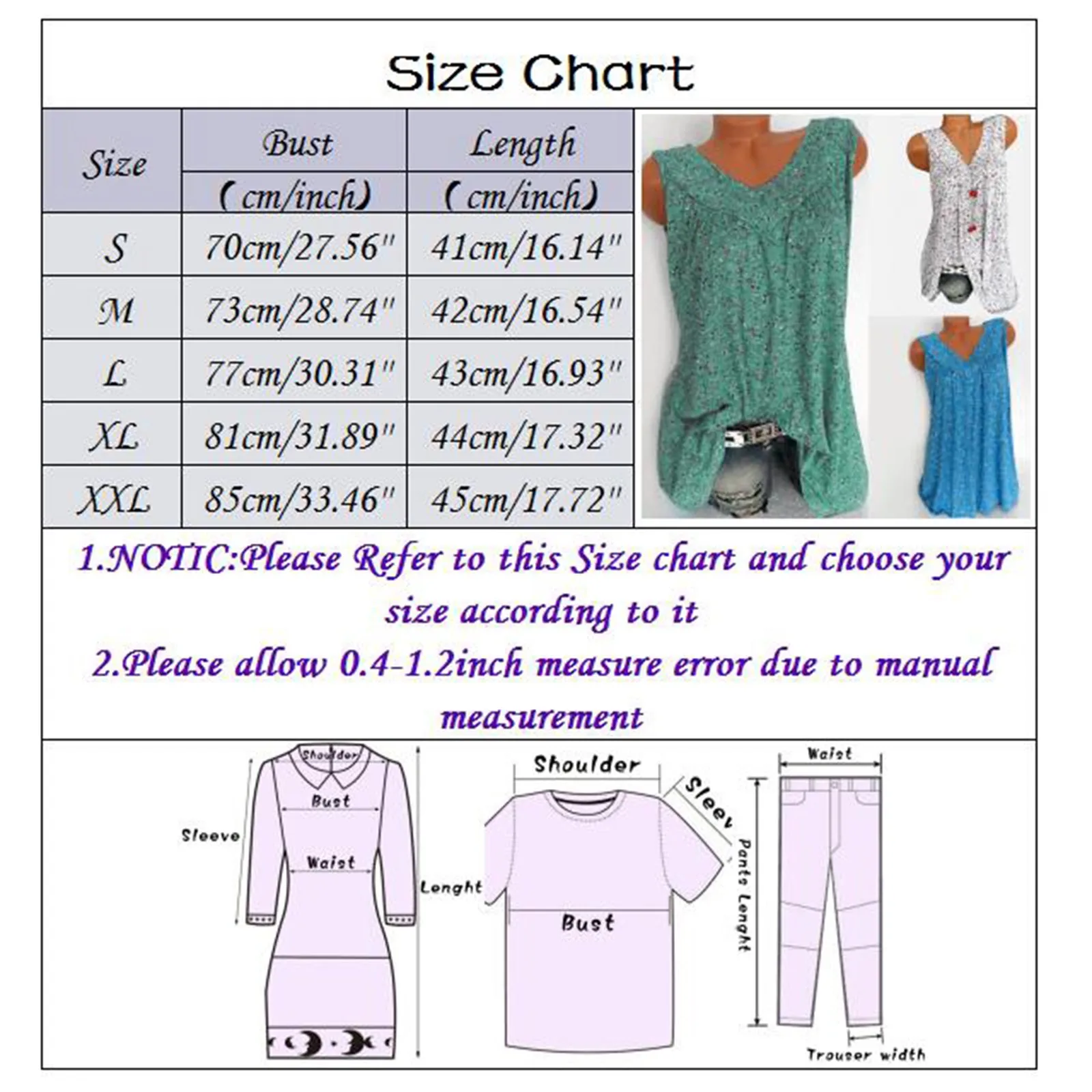 

Plus Size Women Blouses Bohemian Floral Women's Summer Shirt Loose Leisure Floral Printed V-neck Sleeveless Elegant Vest Tops