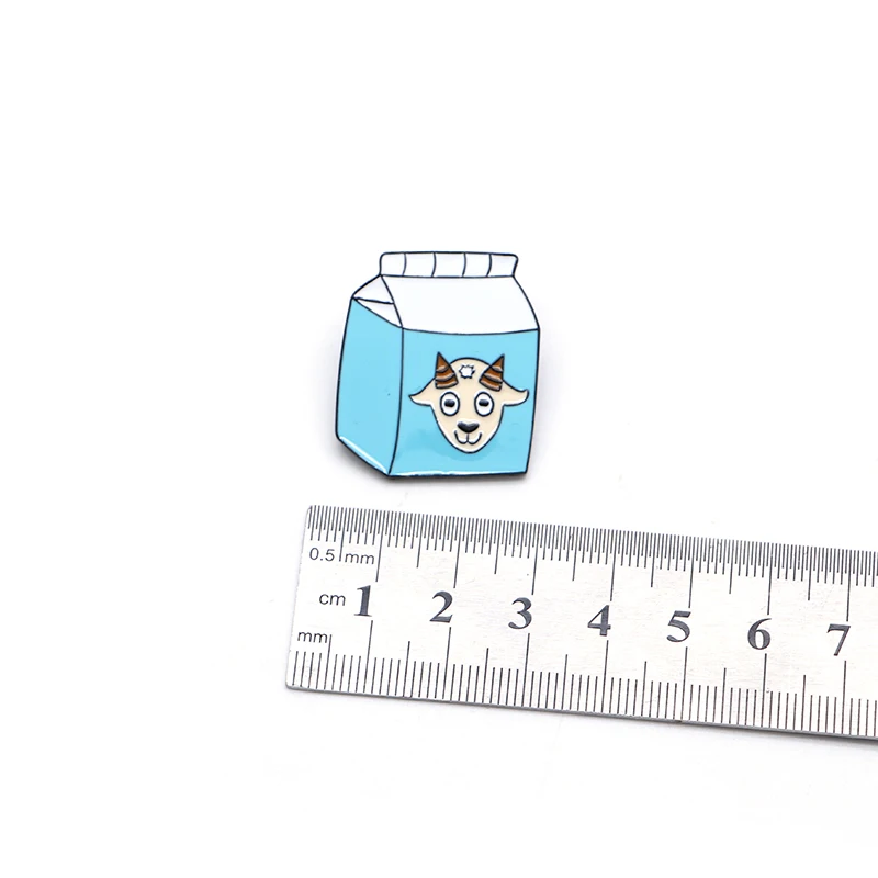 Эмалированная брошь в форме мультяшного животного из козьего молока для детей