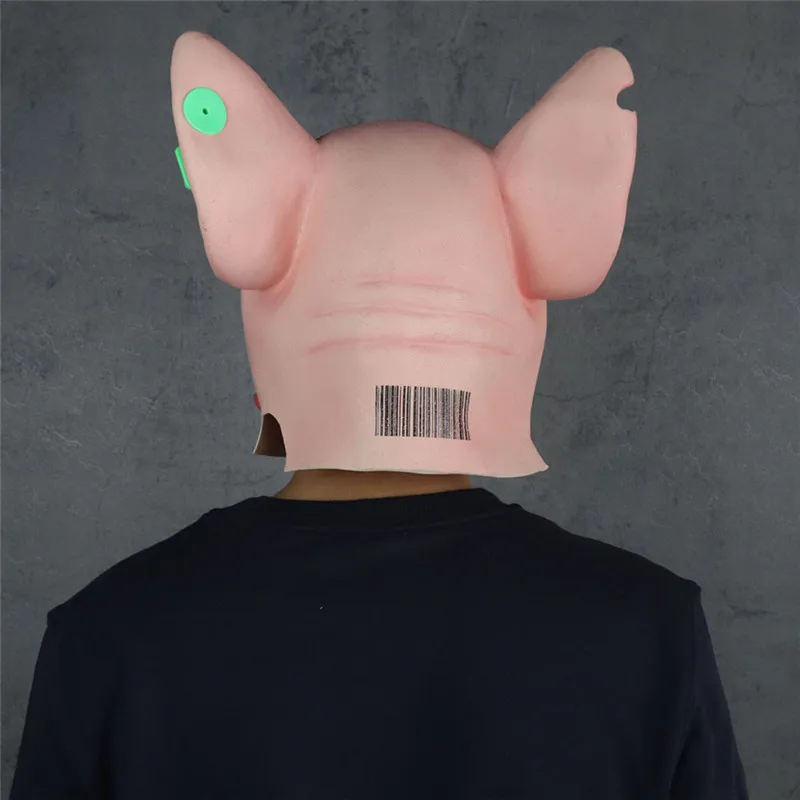 Funny Pig head Mask Latex Animal Head Masks Cigar Hog Game Kill of the King Halloween mask cosplay toys props | Дом и сад