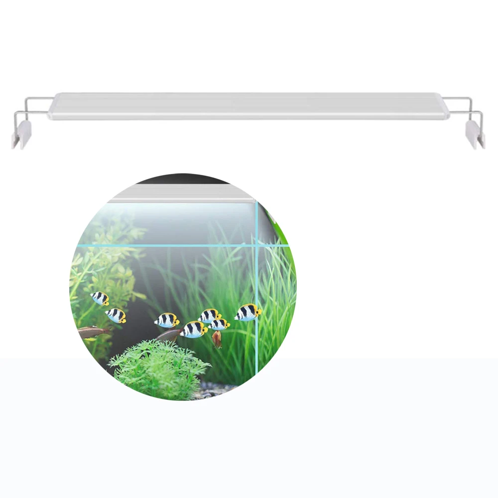 Светодиодный светильник для аквариума тонкая водонепроницаемая лампа белого и