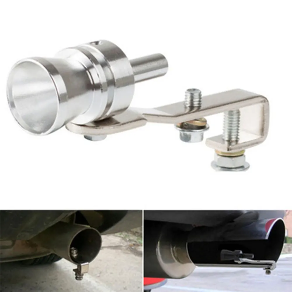 

Universal Turbo Exhaust Whistle Sound Car Auto Valve Simulator Blow Off Tailpipe turbine whistle exhaust pipe muffler