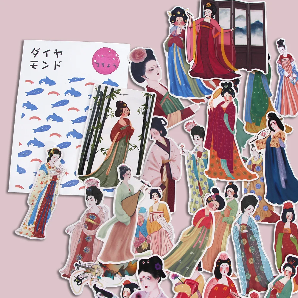 Стикеры в древнем китайском стиле для дневника записной книжки скрапбукинга 28