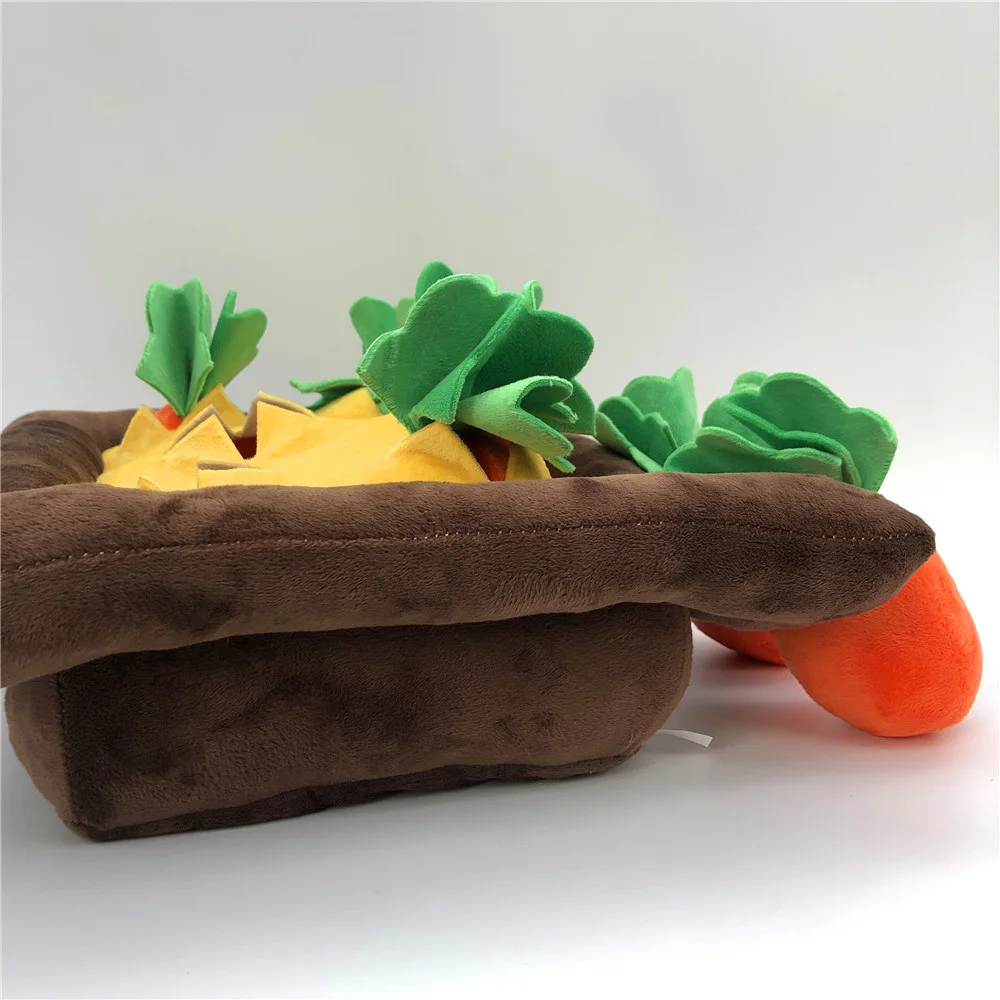 

38cm Simulation Plush Toys Vegetable Field Harvest Carrots Plush Doll Hands-on Ability Parent-child Interaction Educational Toys