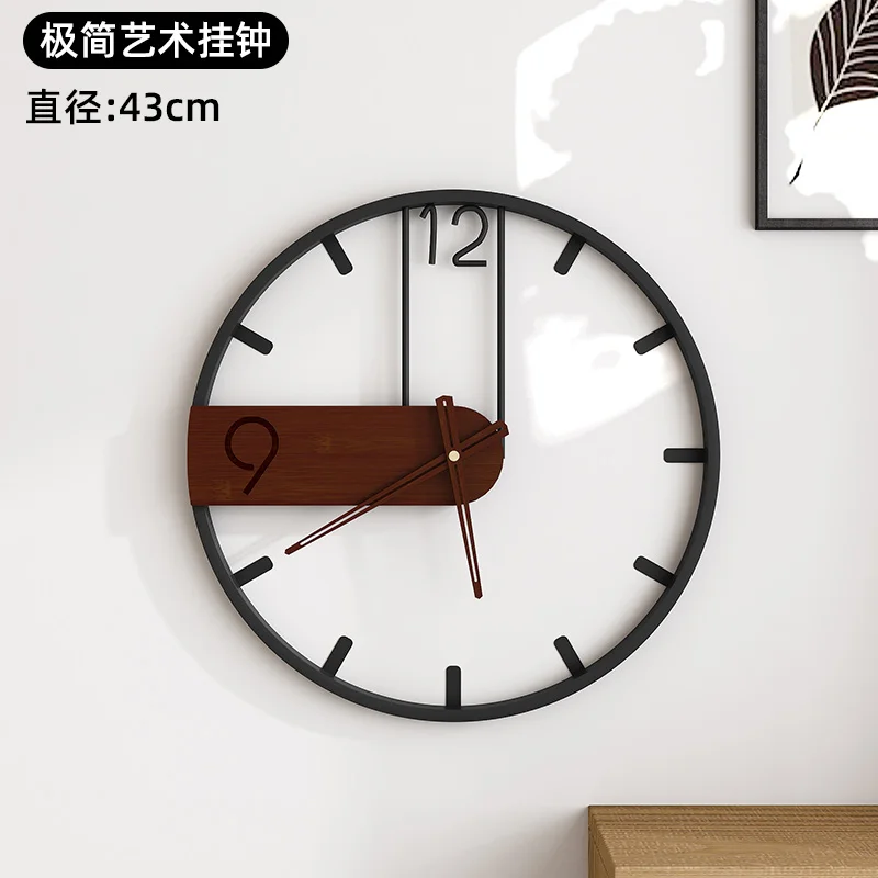 

Nordic Creative Wall Clock Metal Simple Quartz Wall Clocks Quiet Classic Unique Living Room Orologio Parete Modern Home AC50AL
