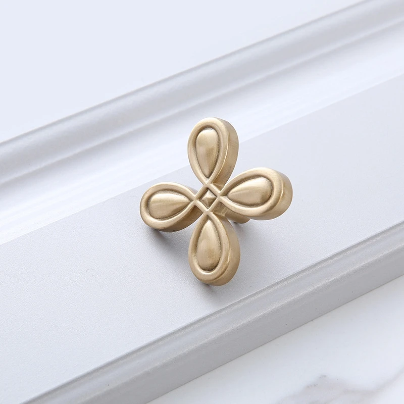 Современный Твердый латунный шкаф зеркальная Золотая мебель ручки для шкафа