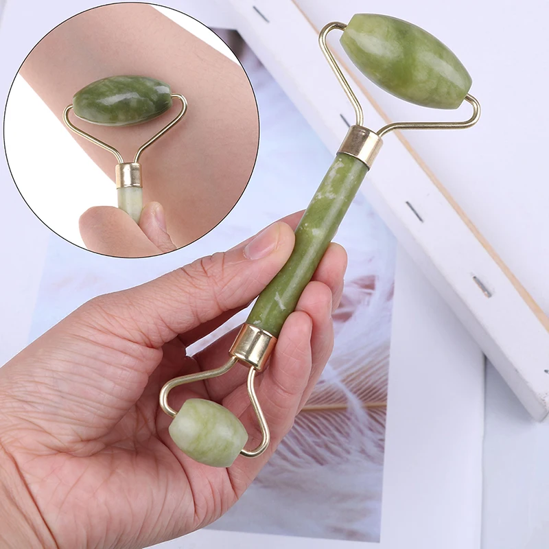 

1PCS Natural Face Jade Roller Massager Facial Beauty Massage Tool Jade Roller Face Thin Massager Relaxation Tool