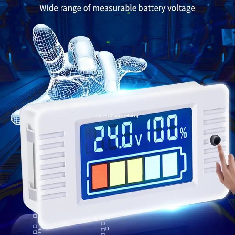 0-100v Color LCD Digital Voltmeter Panel Meter Electric Battery Tester Lithium Lead-acid Dropship | Инструменты