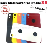 10pcs with wide bigger camera hole back battery glass cover replacement for iphone x xr xs max rear housing door
