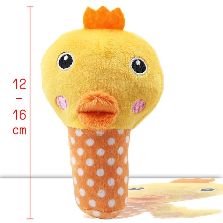 yellow chick 1 шт. плюшевые игрушки пищащие Собаки кости мороженое морковь жевательная игрушка для щенков интерактивные игрушки для кошек собачка, звук, игрушка для маленьких собак - Цвет: yellow chick